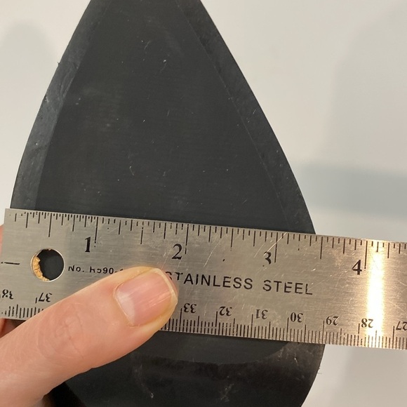 Zara Black Studded Leather Heeled Ankle Size 6 - Picture 14 of 14